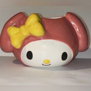 My Melody Ceramic Planter Hello Kitty Blue Sky Clayworks Brush Candle Holder